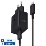شارژر دیواری 45 وات سامسونگ مدل EP-T4511 Low Standby به همراه کابل USB-C به طول 1.8 متر