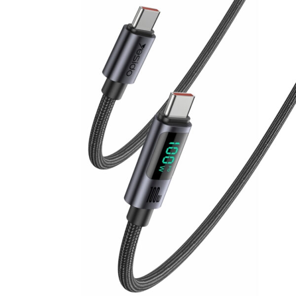 کابل USB-C یسیدو مدل CA158 PD100W طول 1.2 متر