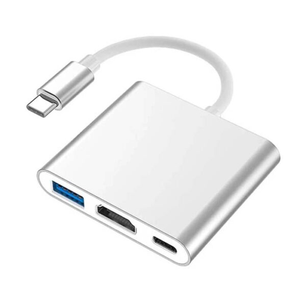 تبدیل USB-C به HDMI/USB/PD مدل 2005